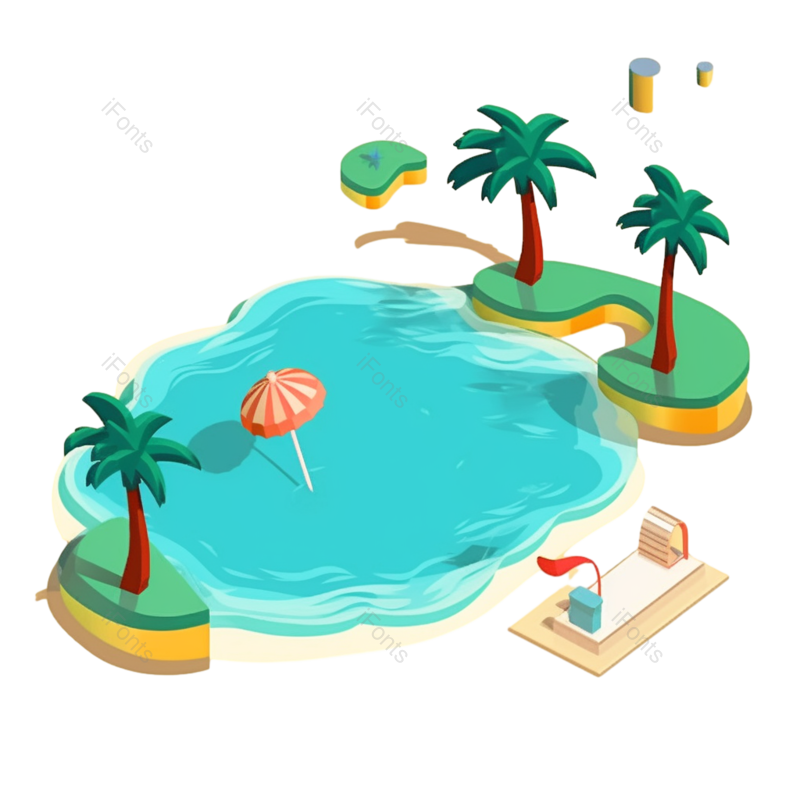 户外图片,夏天元素,海洋PNG,度假免抠素材